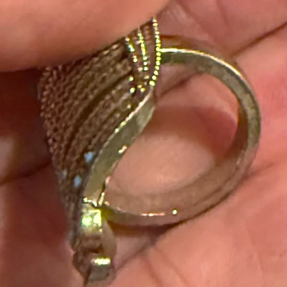 Gold and Turquoise toned ring size enclosed - Picture 4 of 5